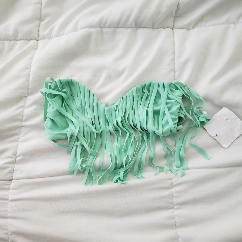 Brand new strapless acacia top